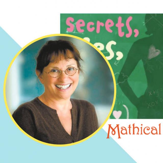 Wendy Lichtman and book cover of "Secrets, Lies, and Algebra"